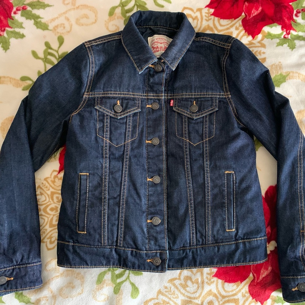 Levis Ladies Down-Filled Jacket, Blue Denim, Small